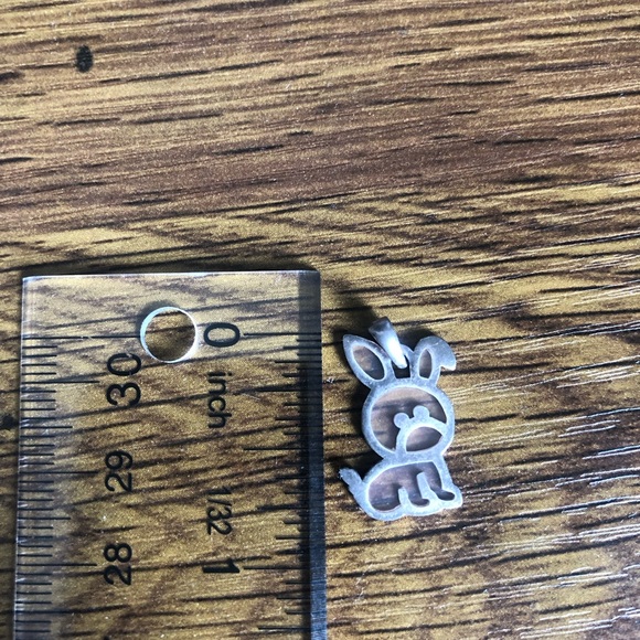 Silver Bunny/Dog? Charm Sterling Silver Charm/Pendant - Picture 4 of 13
